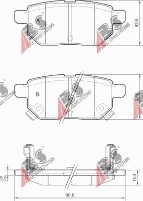 КОЛОДКИ ЗАД TOYOTA AURIS, YARIS, URBAN CRUISER