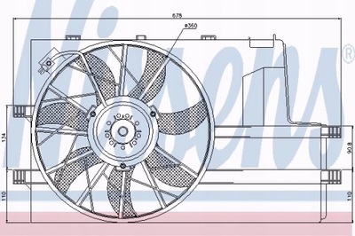 VENTILADOR DEL RADIADOR MERCEDES MERCEDES A-CLASS W 1  