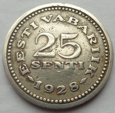 ESTONIA - 25 Senti - 1928