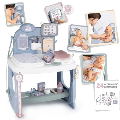 Smoby Baby Care Centrum Medyczne Opieki dla Lalek z Elektronicznym Tabletem
