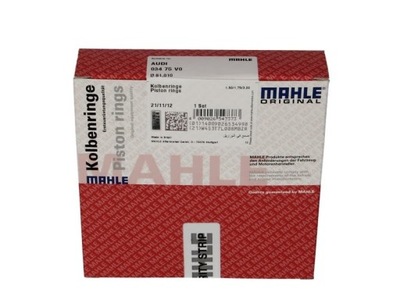 КОМПЛЕКТ КІЛЬЦЯ ПОРШНЯ MAHLE 034 75 V0