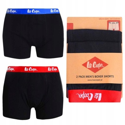 LEE COOPER Bokserki Męskie 9543 BLACK BLACK XXL