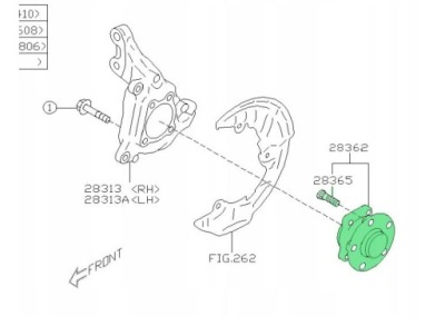 Ступица передняя перед subaru brz 2.4 toyota gr86 оригинал 2022- фото №1