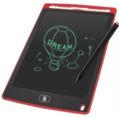 Tablet graficzny LCD 8.5'' do rysowania znikopis dla dziecka - Czerwony