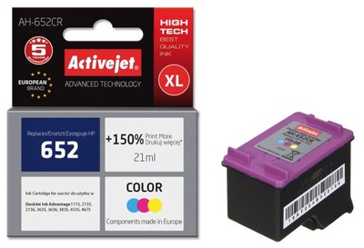 Tusz do drukarki HP 652 kolor 5075 toner kolorowy