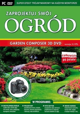 Garden Composer 3D DVD wersja 3.3 PL Zaprojektuj swój ogród