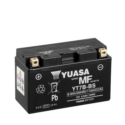 YUASA YT7B-BS YT7B-BS 6,8AH 110A L+ - AKUMULIATORIUS MOTOCIKLINIS 