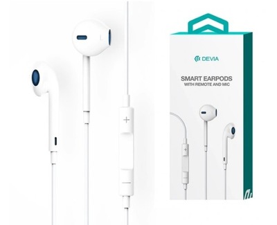 Słuchawki douszne przewodowe DEVIA EarPods 3,5mm