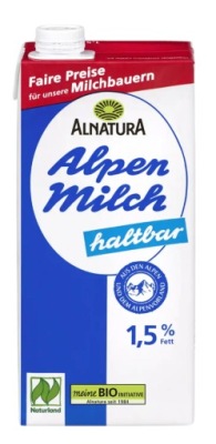 Mleko krowie Alnatura 1000 ml, UHT