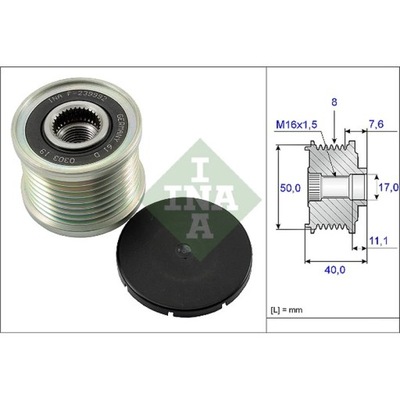 ALTERNADOR - EMBRAGUE JEDNOKIERUNKOWE INA 535 0119 10  