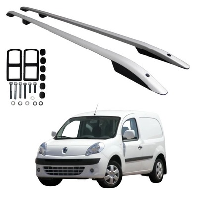 Рейлінги дахові renault kangoo ii 2008-2022 l2 довгий aluminiowe міцні фото №1