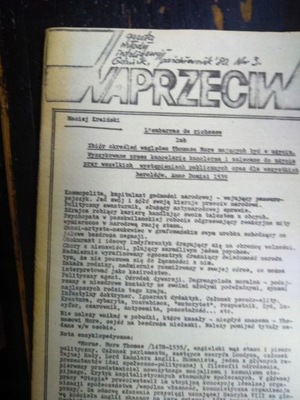 Naprzeciw. Gazeta Młodej Inteligencji Gdańsk 1980