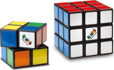 Kostka Rubika, Podwójny zestaw oryginalnej gry 3x3 i wersji Mini 2x2 z dopa