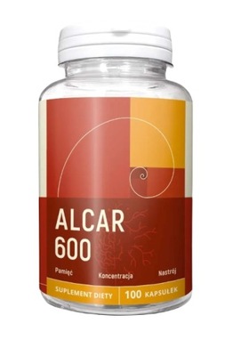 ALCAR acetylo-L-karnityna 600mg 100kaps NANGA wsparcie PAMIĘĆ KONCENTRACJA