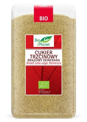 CUKIER TRZCINOWY BRĄZOWY DEMERARA BIO 1 kg - BIO PLANET