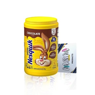 Kakao Nesquik PRAWDZIWE KAKAO 1275 g Puszka z USA Czekolada 98porcji