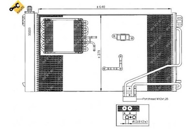 Nrf 35536 конденсатор, кондиционер фото №1