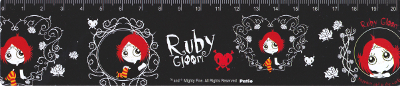 Linijka Ruby Gloom 20 cm