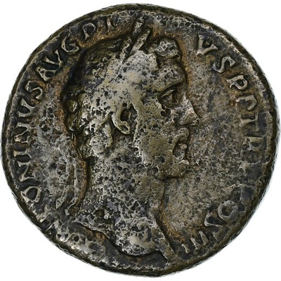 Antoninus Pius, Sestertius, 140-144, Rome, Brązowy