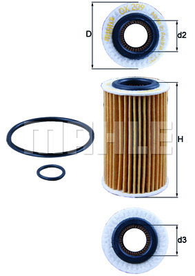 ФІЛЬТР МАСЛА KNECHT OX 209D OX209D