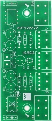 Stereofoniczny wzmacniacz słuchawkowy, AVT1227 PCB