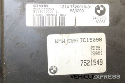 Бортовий комп'ютер двигуна mini cooper r50, r53 7520019 2003 фото №1