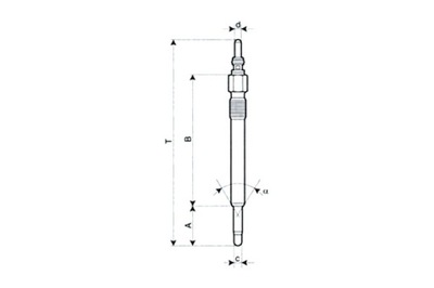 MAGNETI MARELLI ŽVAKĖ KAITINIMO MM CHRYSLER VOYAGER III 2.5 2.8 JEEP 