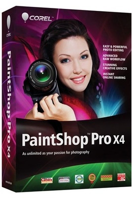 COREL PAINTSHOP PRO X4 PL (2014) - Nowy - ZAPIECZĘTOWANY