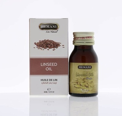 Olej Lniany 30ML HEMANI Linseed Oil Olejek