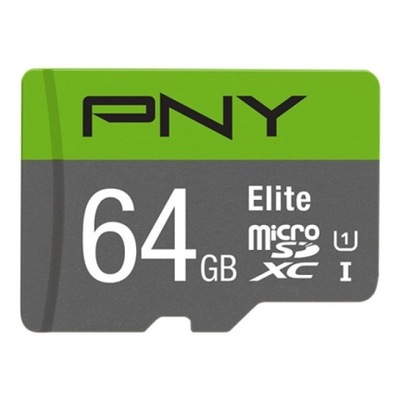 Karta pamięci SDXC Elite PNY P-SDUX64U185GW-GE 64GB 100MB/s C10 UHS-I micro