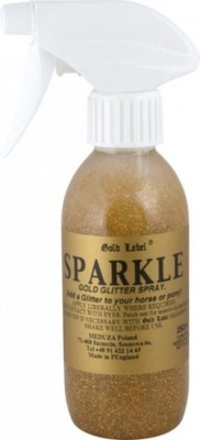 GOLD LABEL Sparkle Spray - żel z brokatem ZŁOTY