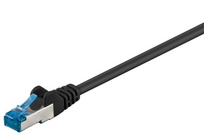 Kabel sieciowy LAN S/FTP CAT 6A RJ45 czarny 5m