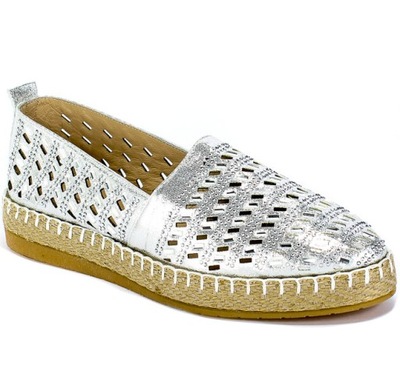 Espadryle Letnie Emi Romani 2126-100218-03 54 Sreb