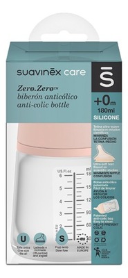 Suavinex butelka 180ml smoczek silikon wolny przepływ Uzupełnienie karmieni