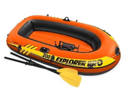 PONTON DMUCHANY EXPLORER 2 OSOBOWY ZESTAW WIOSŁA POMPKA 196 CM INTEX