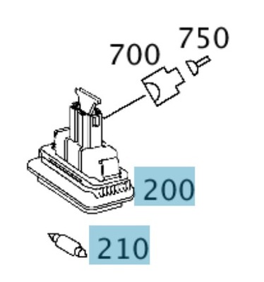 ПЛАФОН ПІДСВІТКА НОМЕРНОГО ЗНАКА REJE. MERCEDES E W211