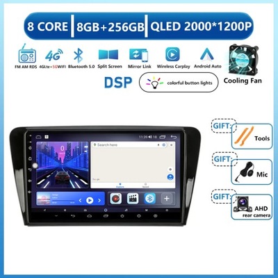 RADIO NAWIGACYJNE GPS PARA VOLKSWAGEN SKODA OCTAVIA 3 A7 2013-2018 ANDROID 13  