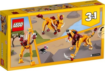 LEGO Creator 3 w 1 31112 Dziki lew