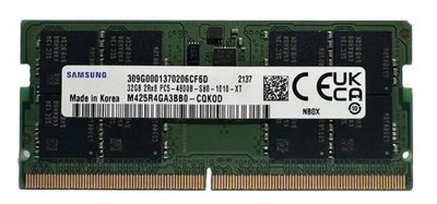 RAM DDR5 SEC Pamięć do laptopa DDR5 32 GB 4800 MHz 32 GB SO-DIMM Netbook DDR5 32 G