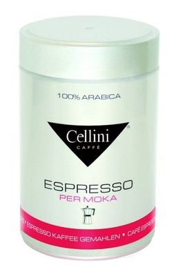 Kawa mielona Arabica 100% espresso Moka 250 g CELLINI