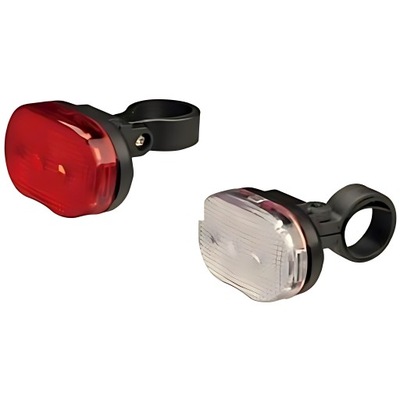 Oświetlenie Rowerowe Lampki Roweru LED Komplet Przód Tył 4 Funkcje Mocne