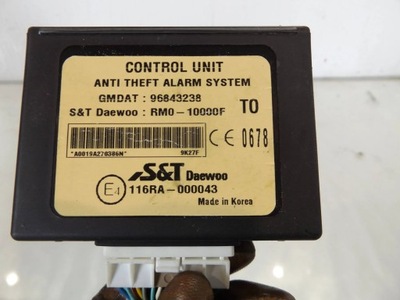 Aveo t250 модуль блок керування 96843238 фото №1