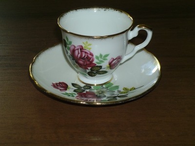 ROYAL STAFFORD FILIŻANKA+SPODEK ANGLIA PORCELANA