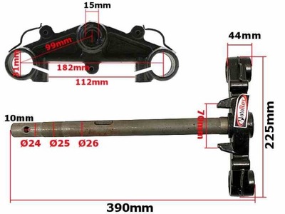 SZTYCA GY6-50 BAOTIAN RUEDA 12'' WARIANT 2  