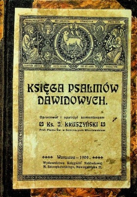 Księga psalmów dawidowych 1909 r.