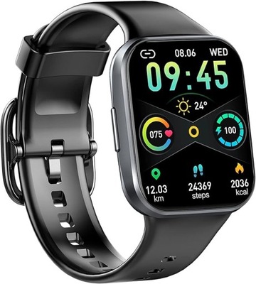 Smartwatch Q23, inteligentny zegarek, monitor aktywności, czarny