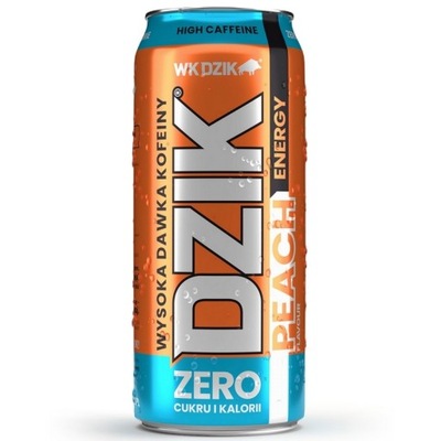 WK DZIK Energy Zero cukru i kalorii 500ml peach