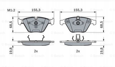 TRINKELĖS HAM. BMW P. E65 01- 