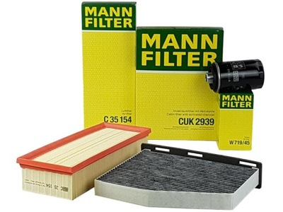 MANN JUEGO DE FILTROS VW PASSAT B6 B7 1.8 2.0 TSI  