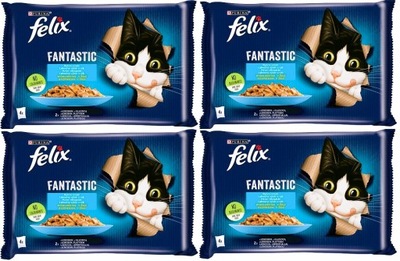 FELIX FANTASTIC Rybne Smaki Łosoś Gładzica 16x 85g